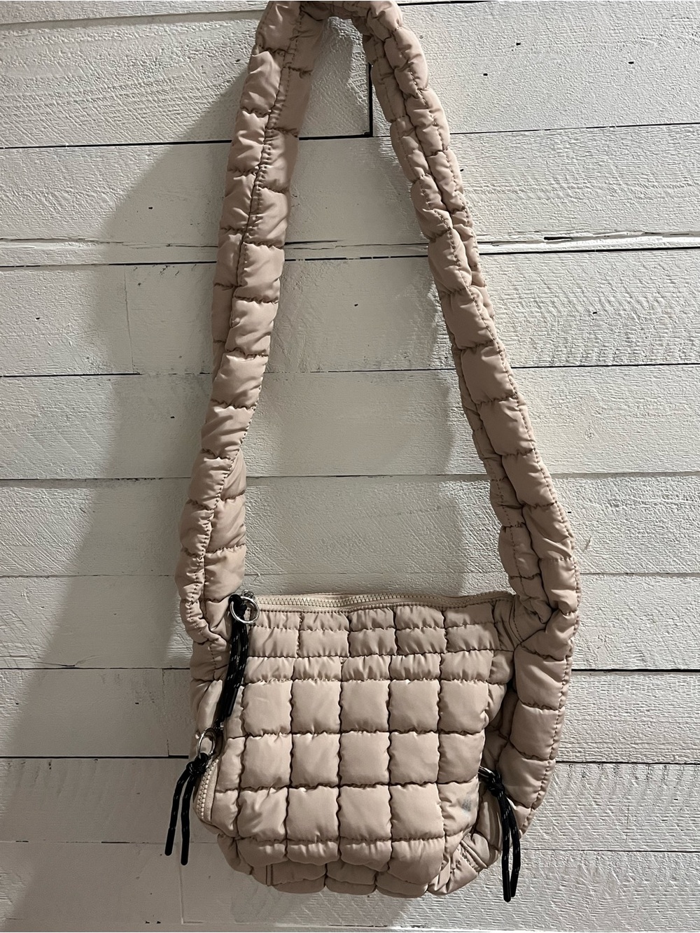 Free People Quilted Baby Carryall Sling Bag color tofu